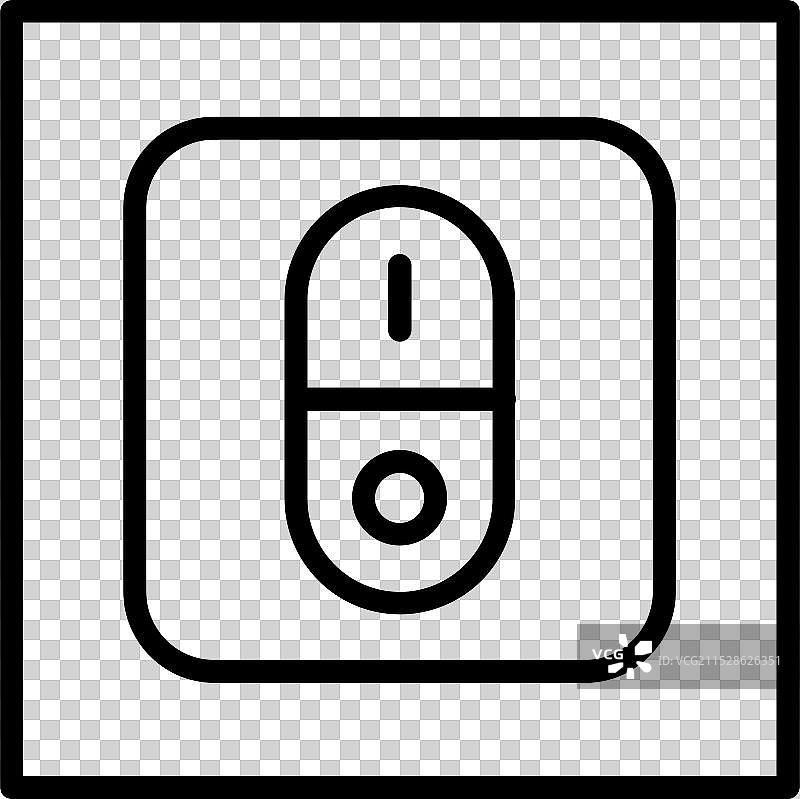 开关线条图标设计图片素材