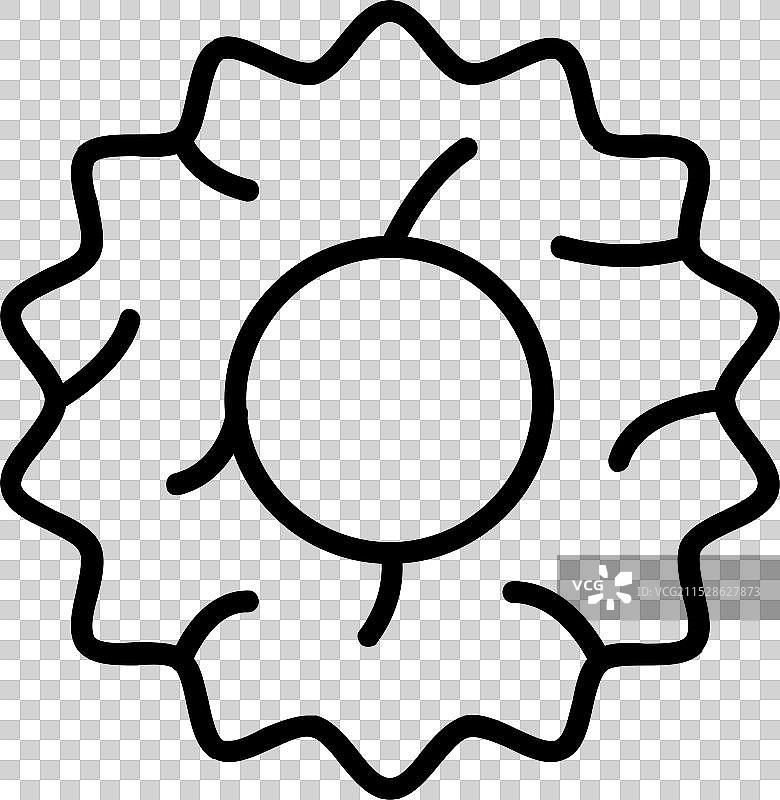 发圈线条图标设计图片素材