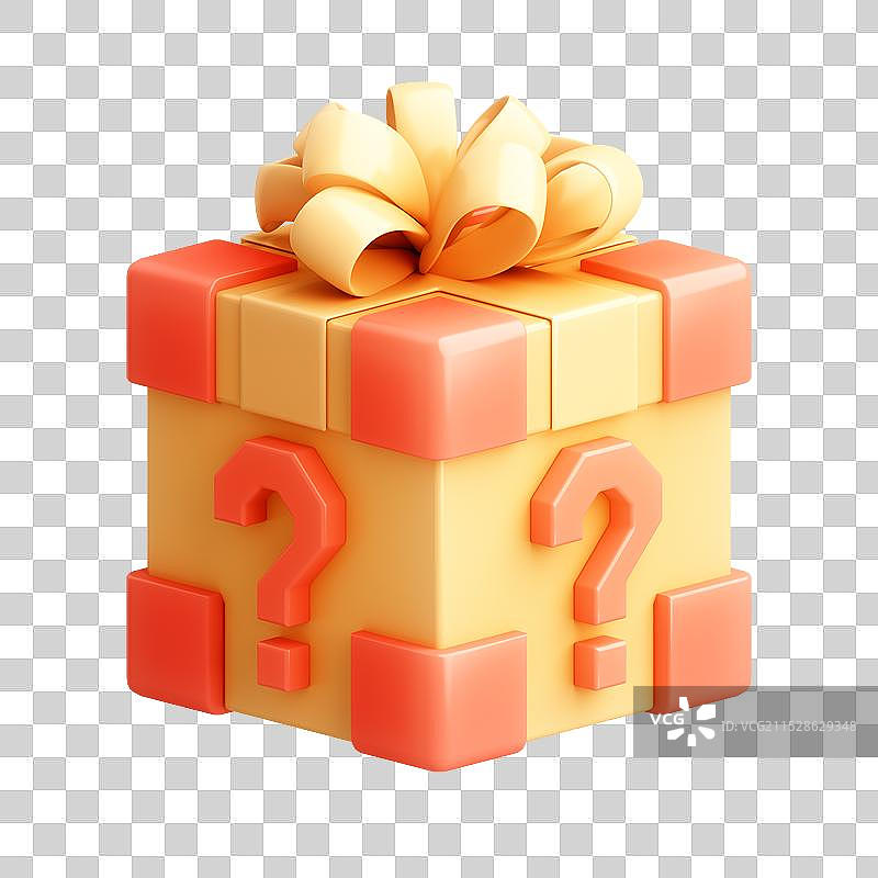 3D渲染的卡通盲盒图片素材