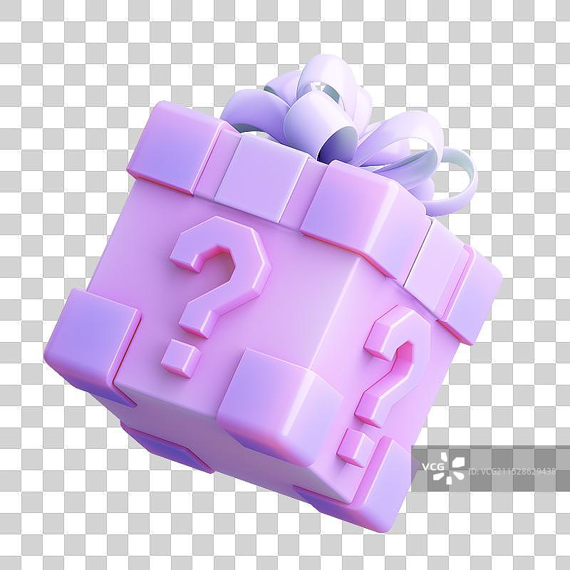 3D渲染的卡通盲盒图片素材