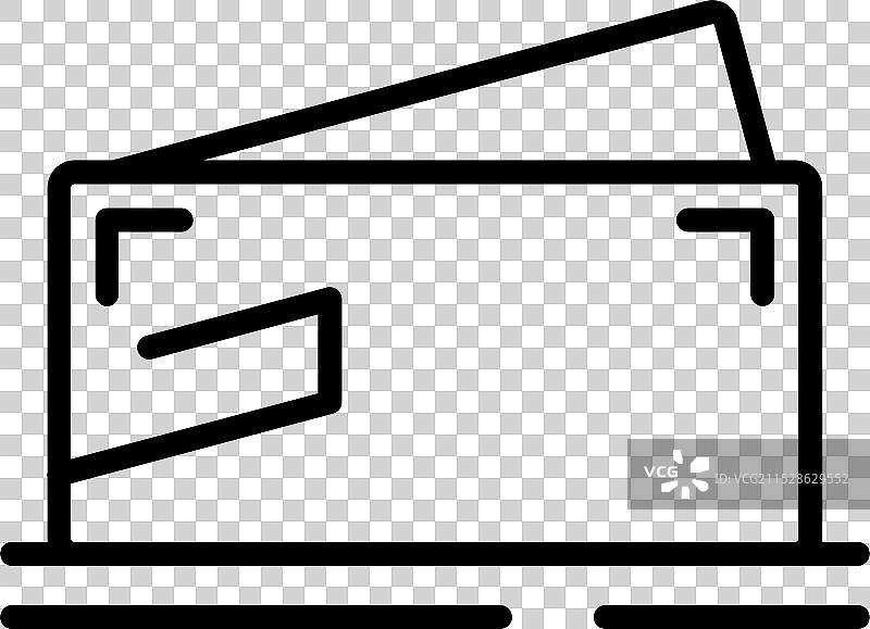 红牌线条图标设计图片素材