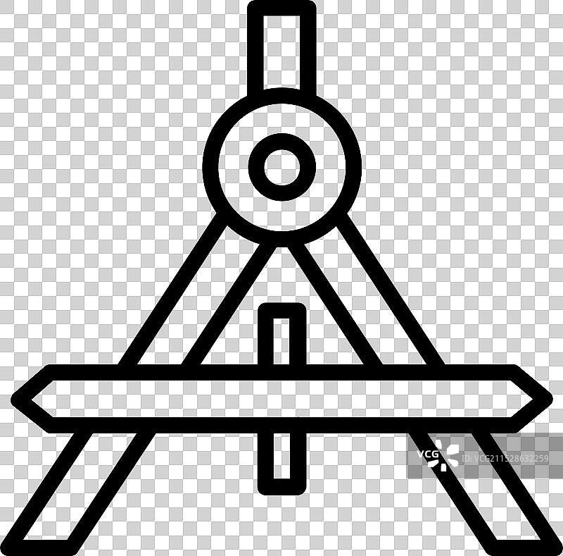 指南针线条图标设计图片素材