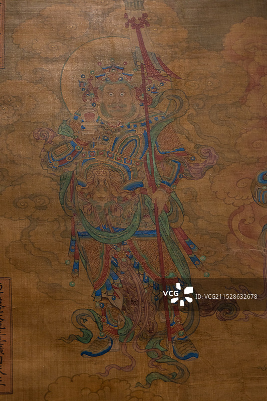 山西博物院展出文物四大天王  明·天顺年间(1457-1464年)  山西省右玉县宝宁寺征集图片素材