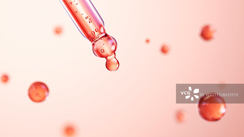 红色滴管精华水滴图片素材