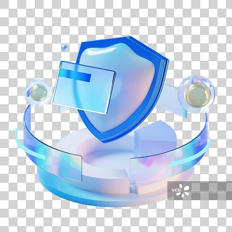 3D金融理财安全盾牌图片素材