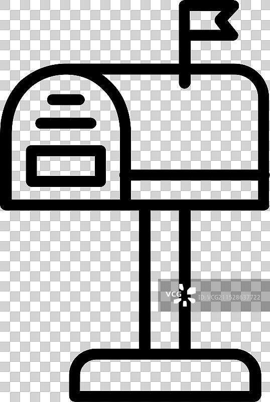 邮箱线条图标设计图片素材