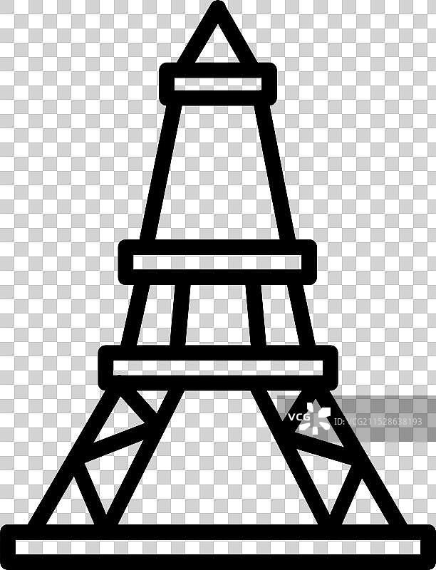 纪念碑线条图标设计图片素材