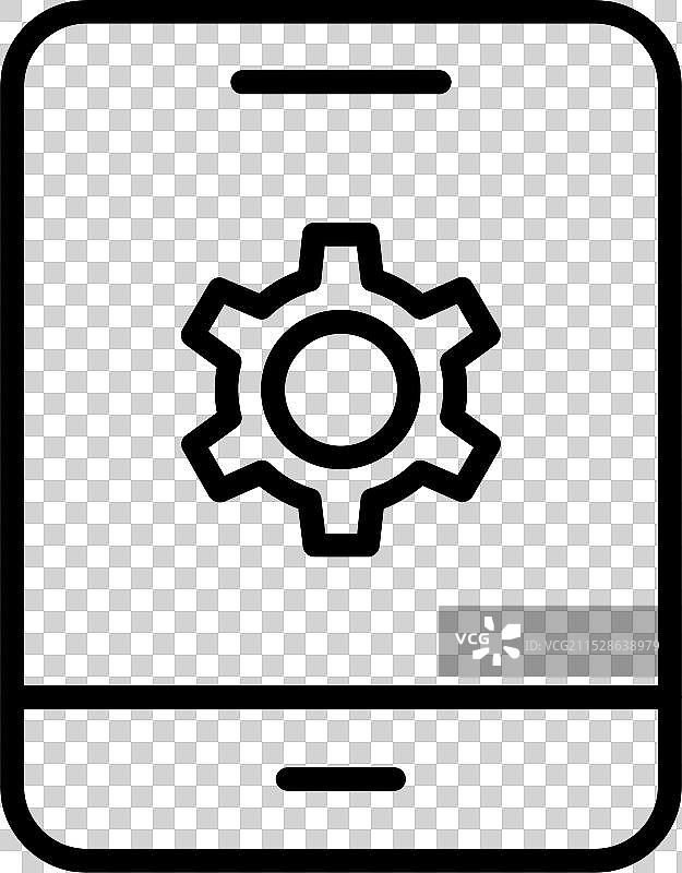 iPad线条图标设计图片素材