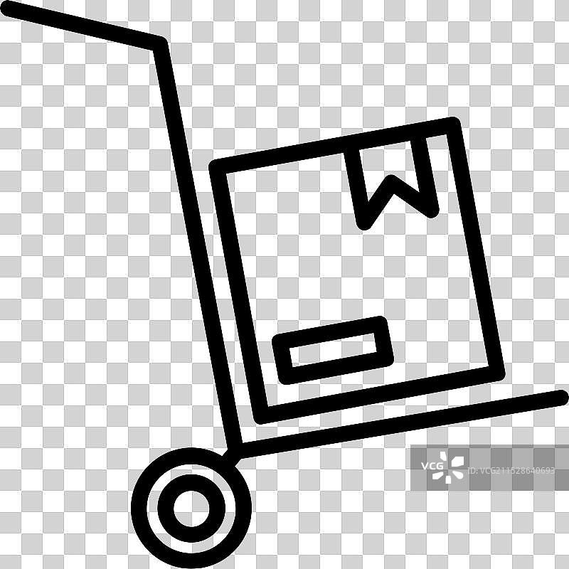 物流线条图标设计图片素材