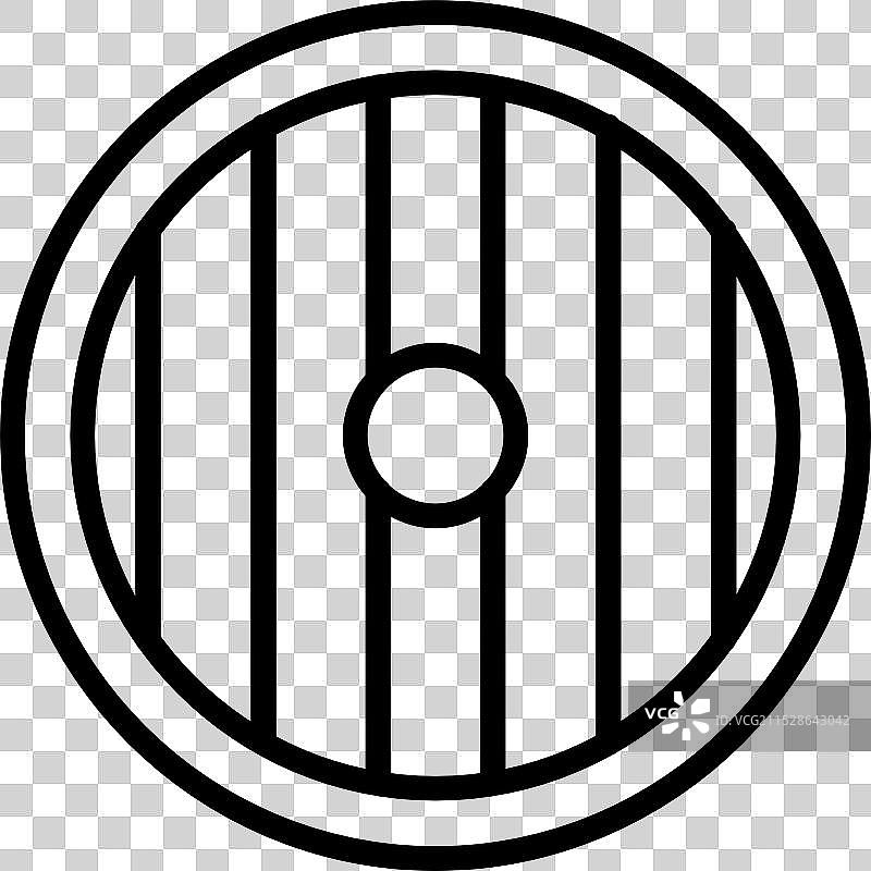 盾牌线条图标设计图片素材