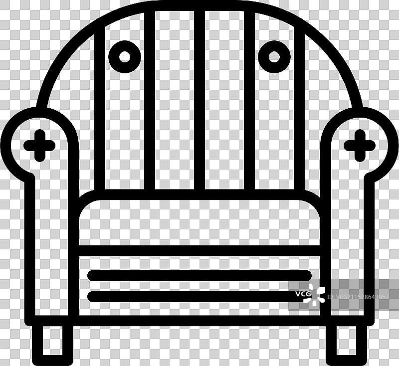 沙发线条图标设计图片素材