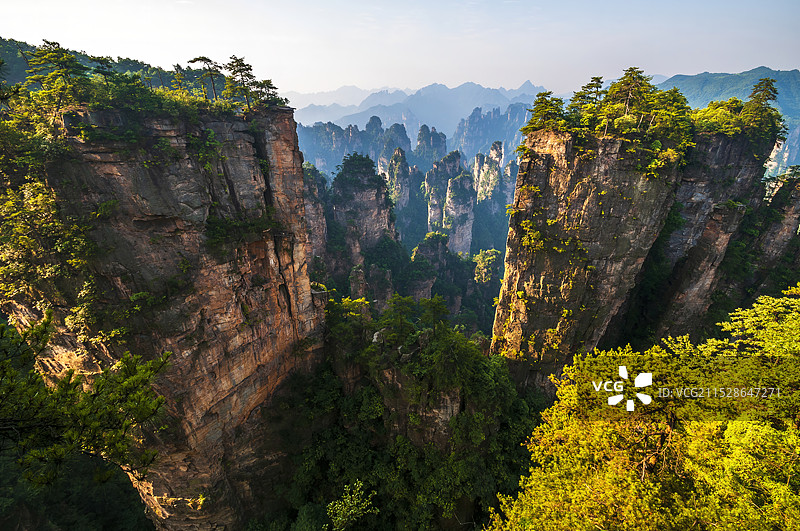 张家界的自然风光图片素材