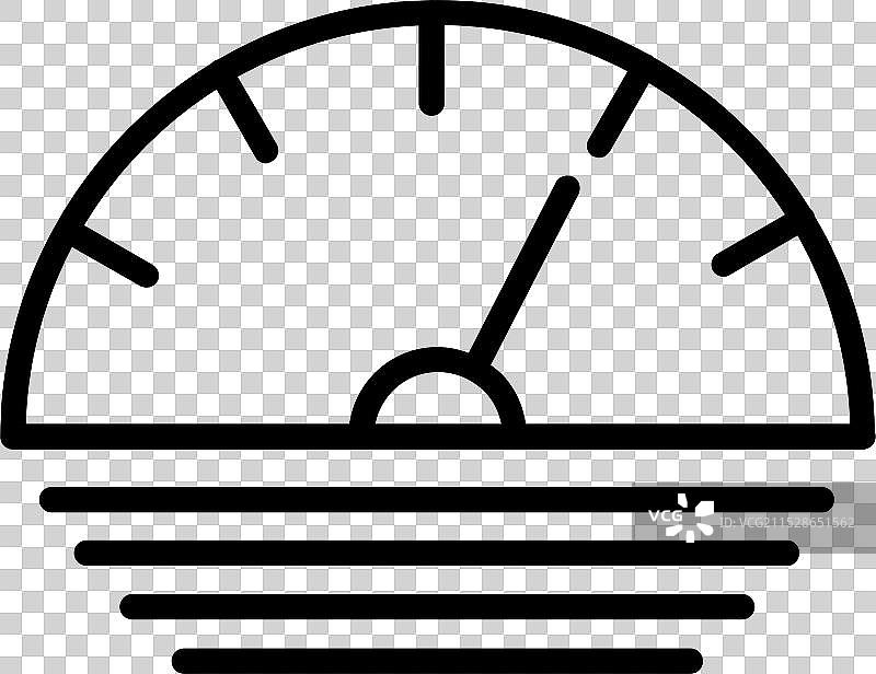 速度计线条图标设计图片素材