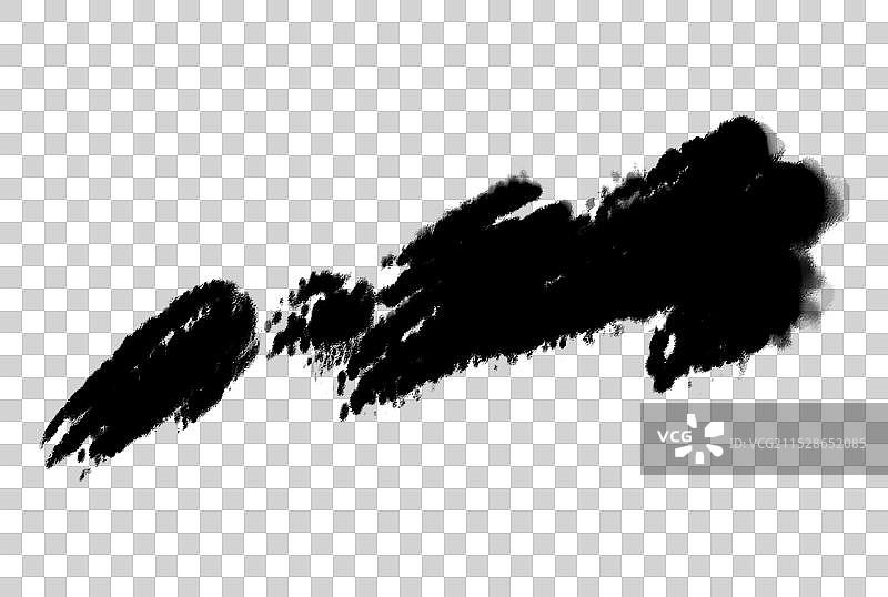 书法毛笔笔触水墨墨迹笔刷素材图片素材