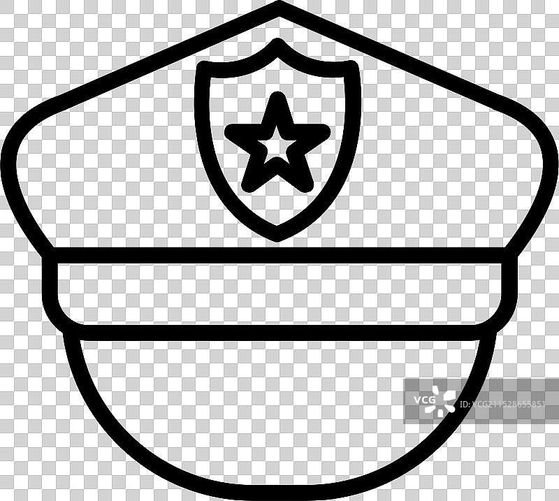 帽子线条图标设计图片素材