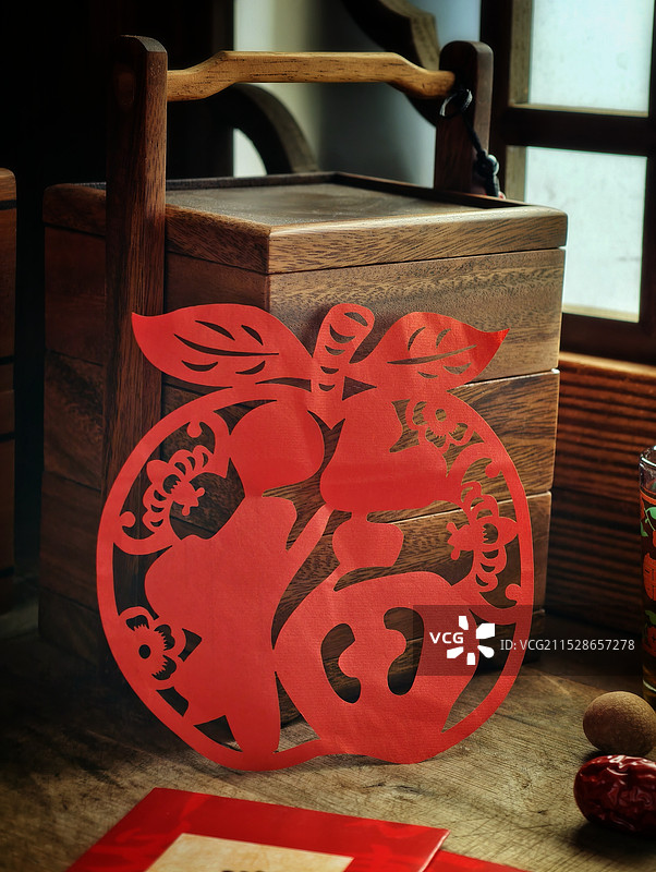 福，剪纸图片素材