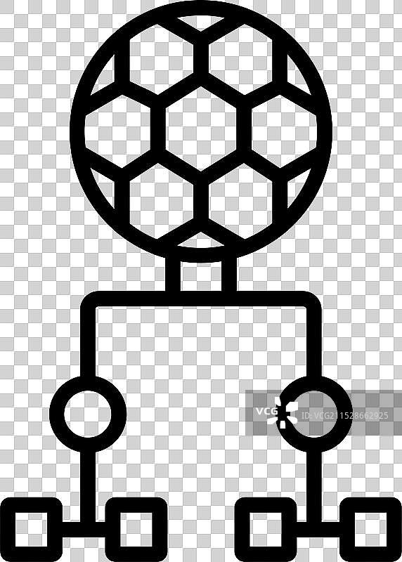 季后赛线条图标设计图片素材