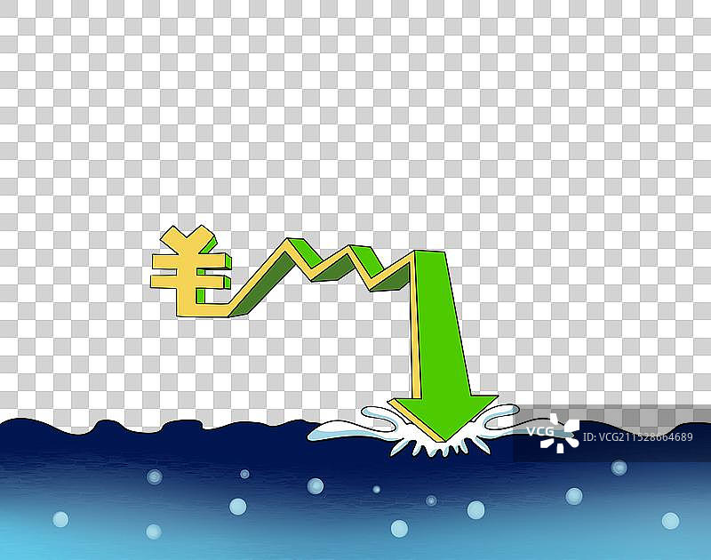 价格跳水卡通手绘元素图片素材