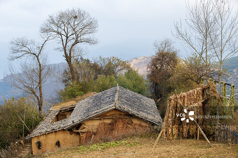 大凉山美姑县马红村、采噶村风貌图片素材