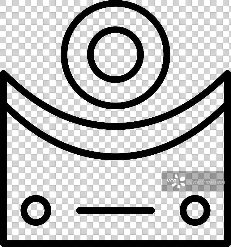 凹形线条图标设计图片素材