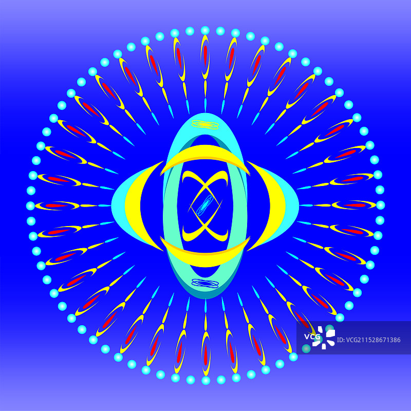 科幻图案圆形图片素材