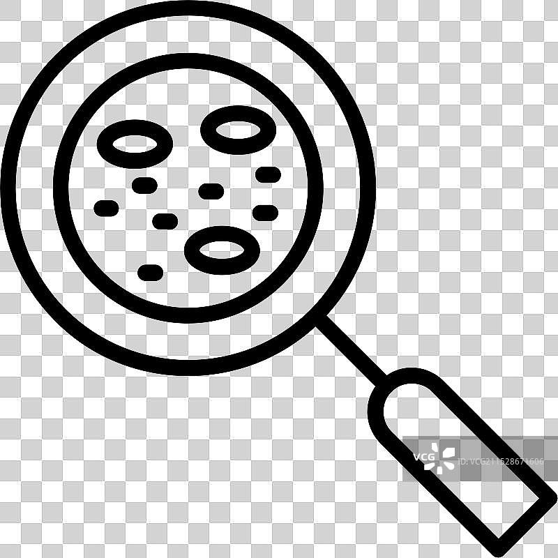 微生物学线条图标设计图片素材