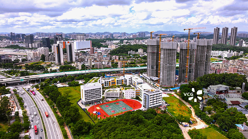 深圳龙华区观澜实验学校配套建设中地楼盘图片素材