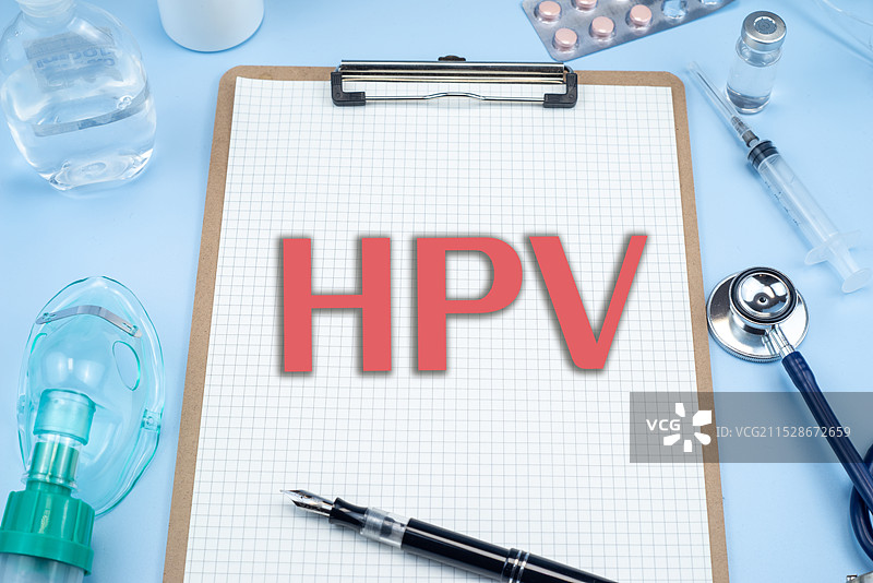HPV病毒（人乳头瘤病毒）概念图片素材