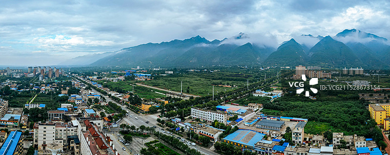 华州区 渭南市 潘陈村 华州公园 太平湖公园 华州商城 航拍图片素材