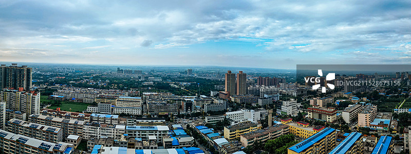 华州区 渭南市 潘陈村 华州公园 太平湖公园 华州商城 航拍图片素材