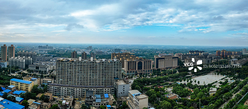 华州区 渭南市 潘陈村 华州公园 太平湖公园 华州商城 航拍图片素材