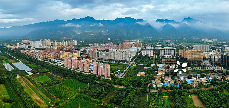 华州区 渭南市 潘陈村 华州公园 太平湖公园 华州商城 航拍图片素材
