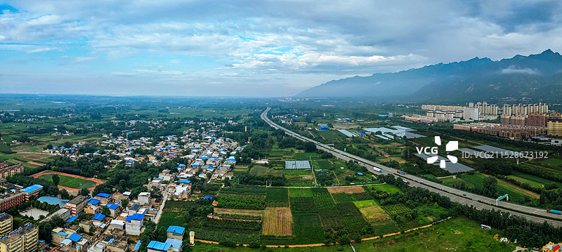 华州区 渭南市 潘陈村 华州公园 太平湖公园 华州商城 航拍图片素材