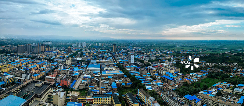 华州区 渭南市 潘陈村 华州公园 太平湖公园 华州商城 航拍图片素材