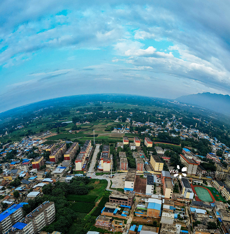 华州区 渭南市 潘陈村 华州公园 太平湖公园 华州商城 航拍图片素材