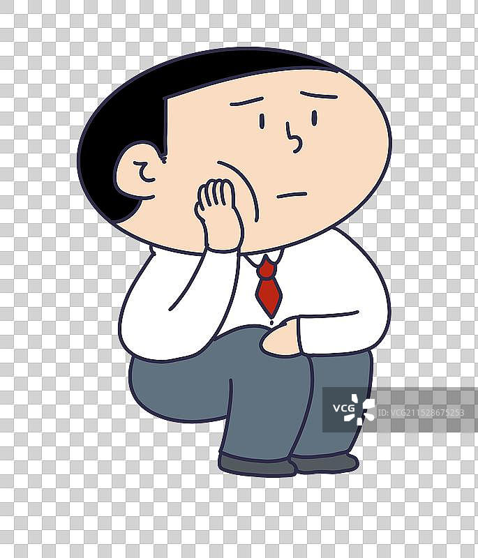 坐着的公司职员图片素材