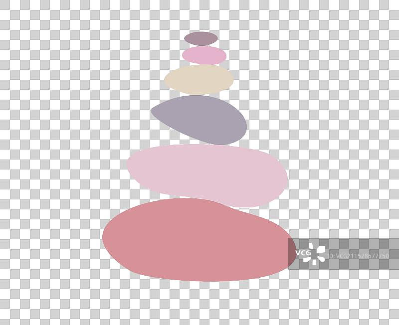 冥想平衡石头金字塔叠放的卵石图片素材