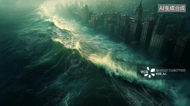 【AI数字艺术】世界末日自然灾害图片素材