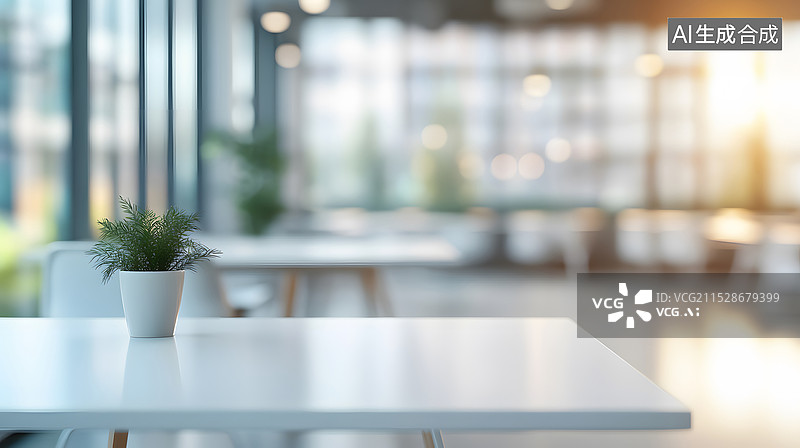 【AI数字艺术】明亮办公室空间图片素材