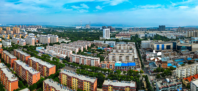 陕州区 甘棠公园 高阳山 体育中心 神泉路 航拍图片素材