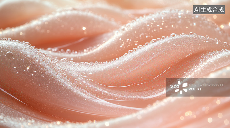【AI数字艺术】轻质护肤凝胶质地的特写图片素材