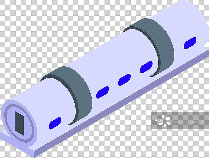 真空管列车在管道中行驶图片素材