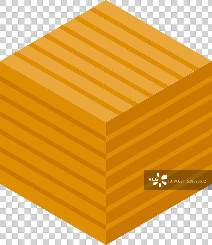 一大块长方形的干草捆静静地坐落在田野中图片素材