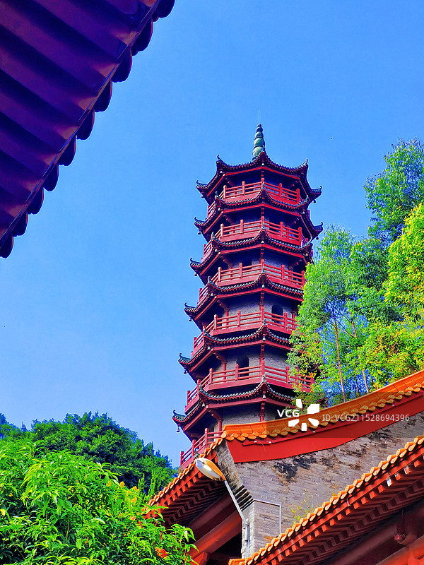 广州南沙天后宫南岭塔图片素材