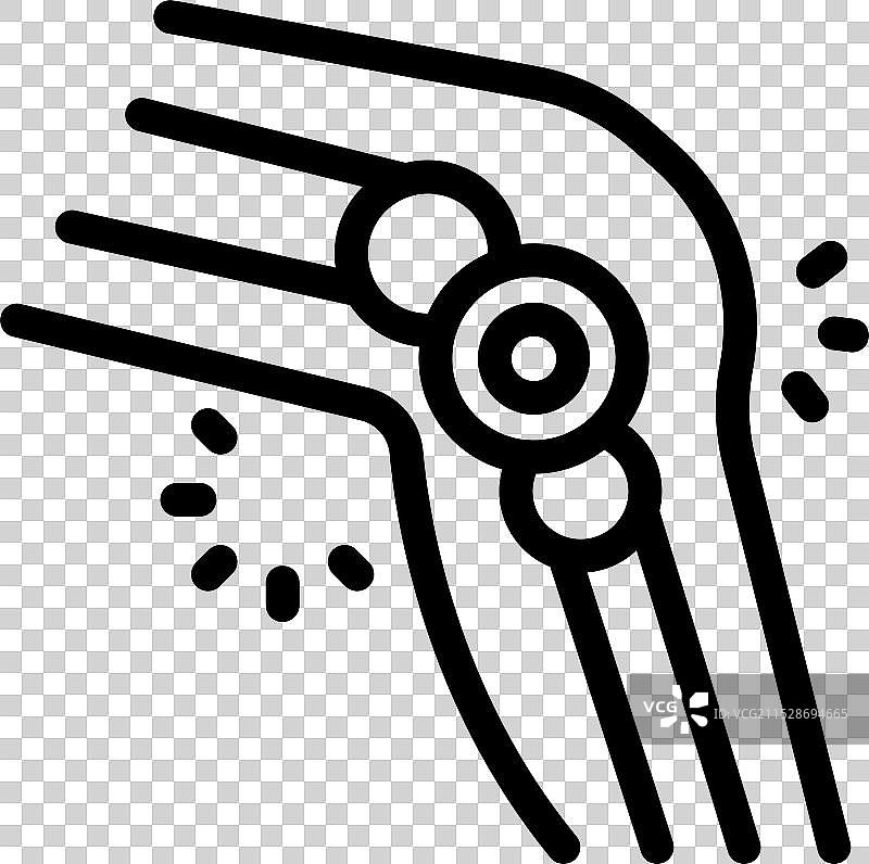 人腿骨关节遭受关节炎困扰图片素材