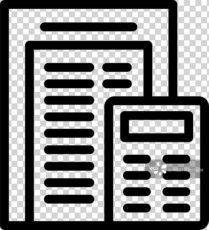 计算器计算货币和发票税务图片素材