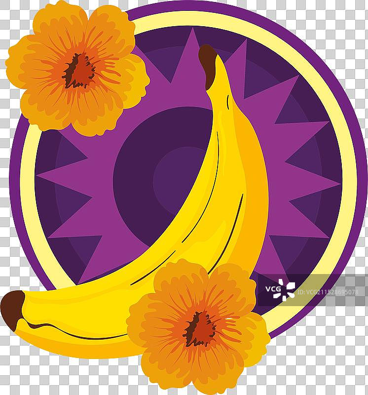 曼荼罗与香蕉图片素材
