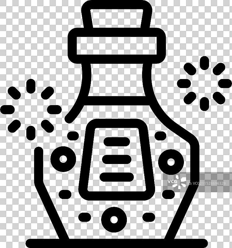 发光的魔法药水，散发着神奇的效果图片素材