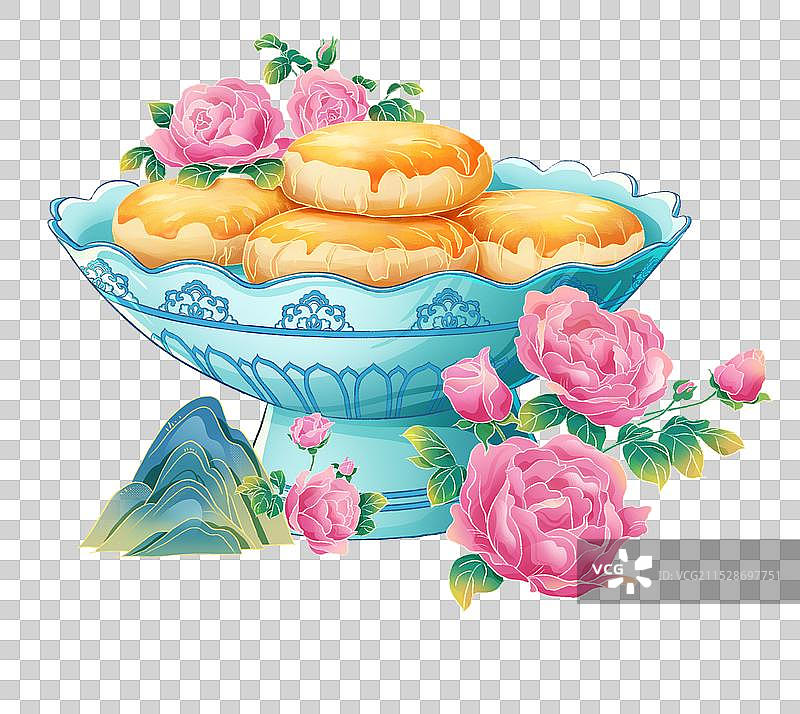 云南玫瑰鲜花饼图片素材