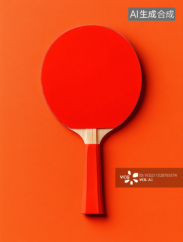 【AI数字艺术】乒乓球运动的球拍广告海报图片素材